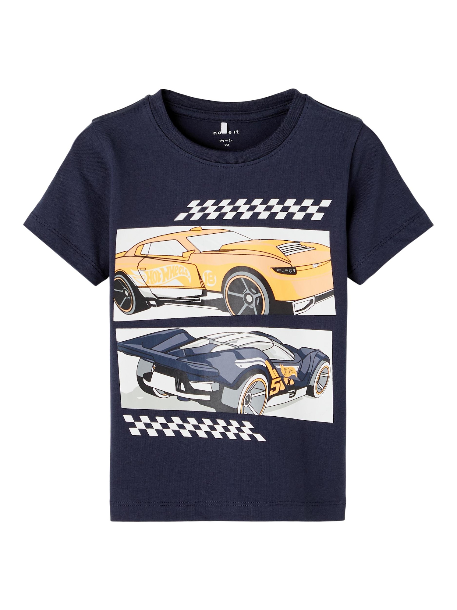 NAME IT Tričko 'Hot Wheels' námořnická modř / mix barev
