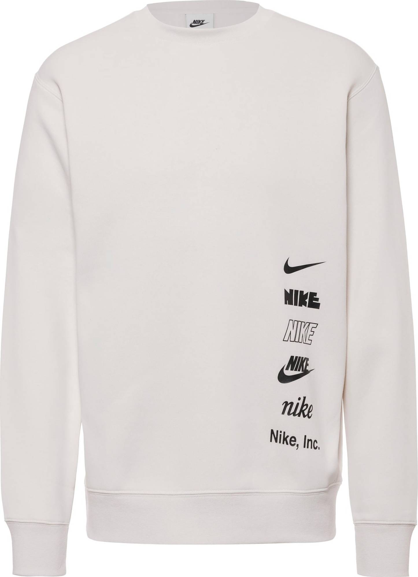 Nike Sportswear Mikina černá / bílá