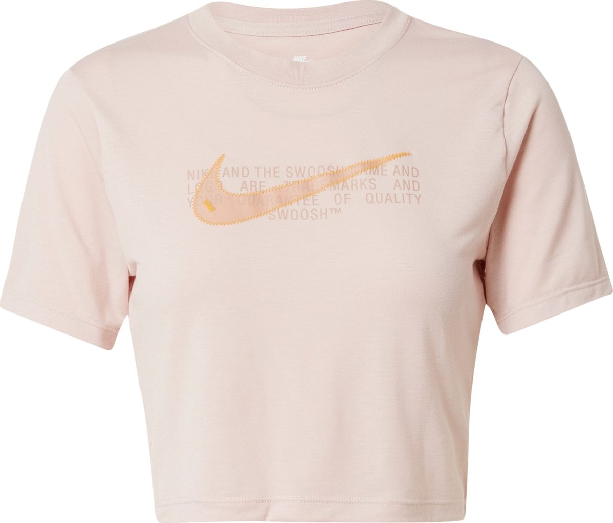 Nike Sportswear Tričko pastelová fialová / pastelově oranžová / pink
