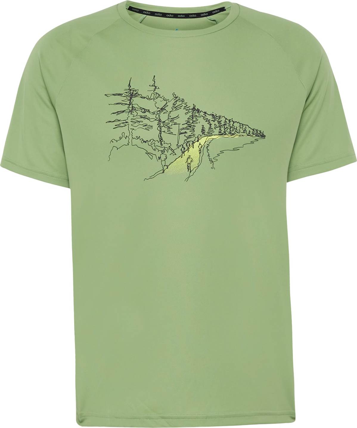 ODLO Funkční tričko limone / světle zelená / černá