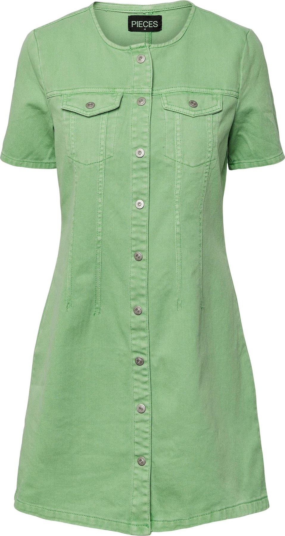 PIECES Košilové šaty 'TARA' světle zelená