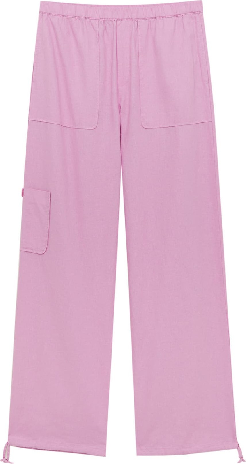 Pull&Bear Kalhoty světle růžová