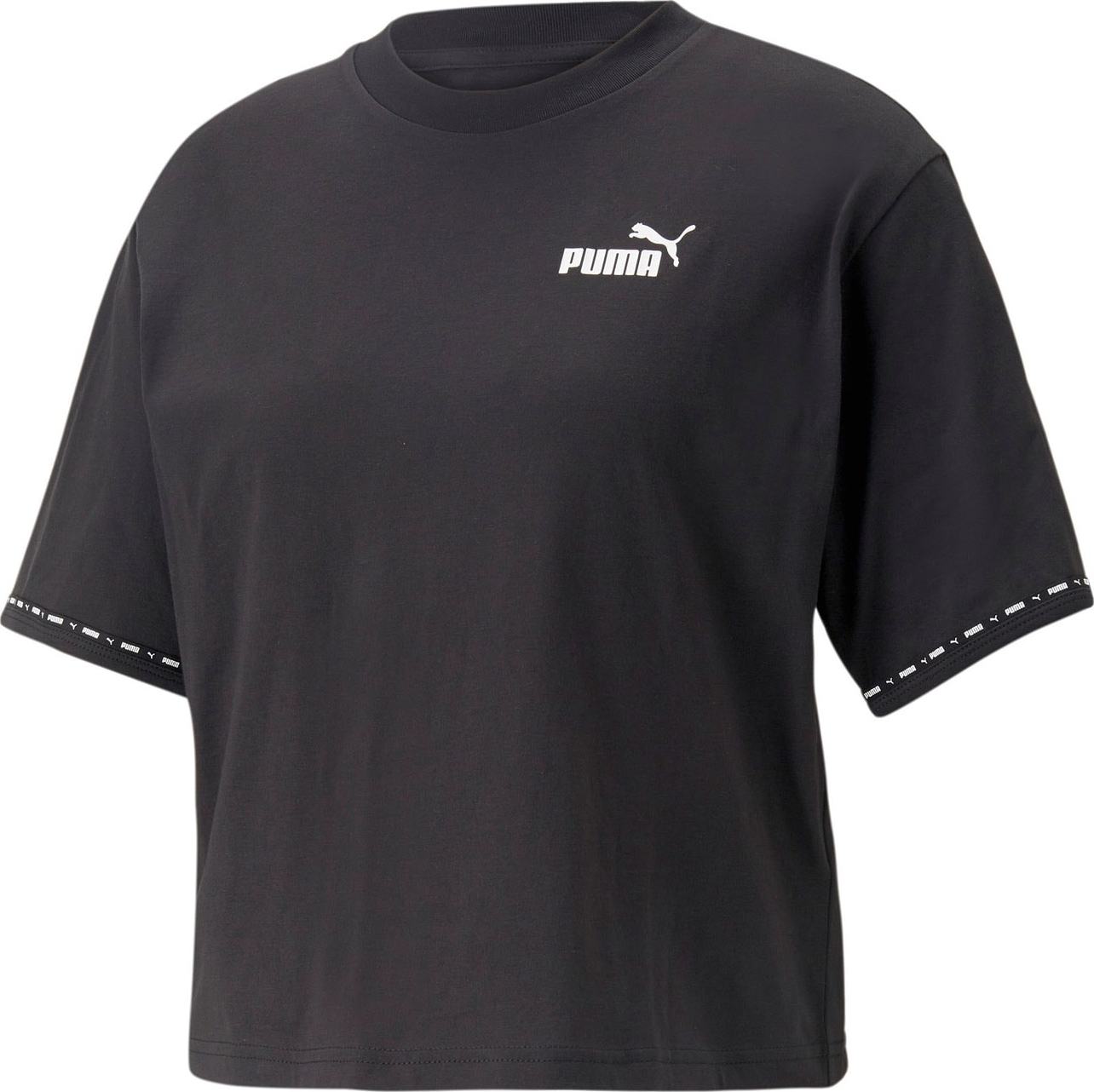 PUMA Funkční tričko 'Power' černá / bílá