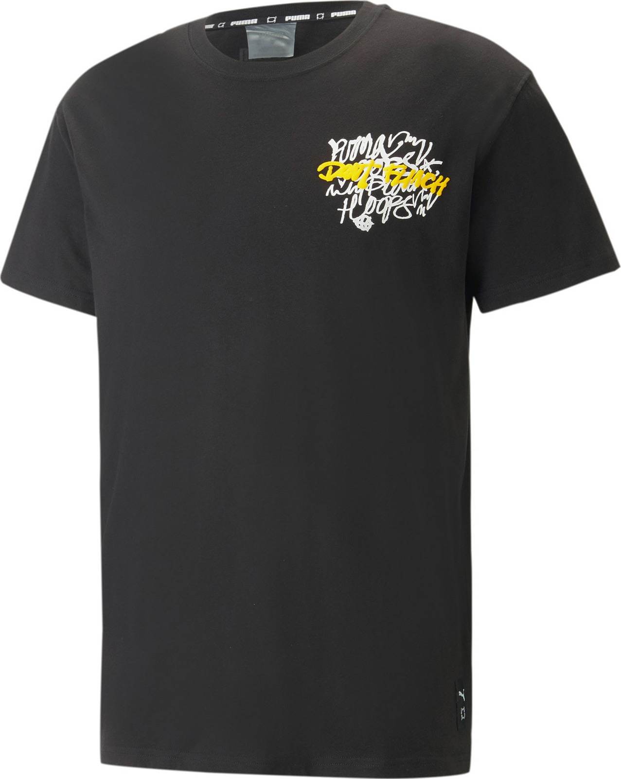 PUMA Funkční tričko 'Showcase' žlutá / černá / bílá
