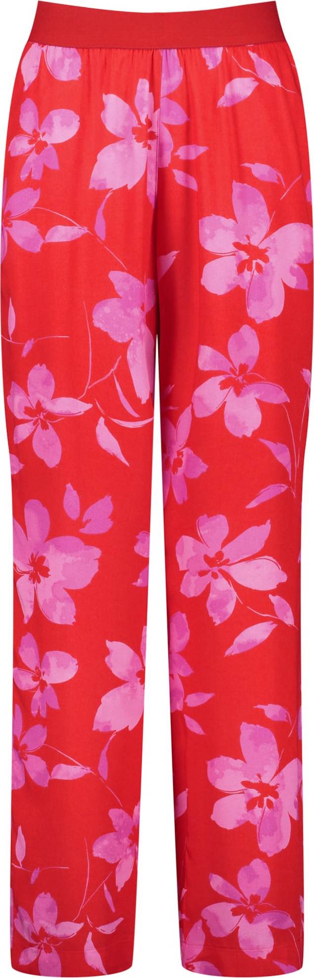 SAMOON Kalhoty pink / červená