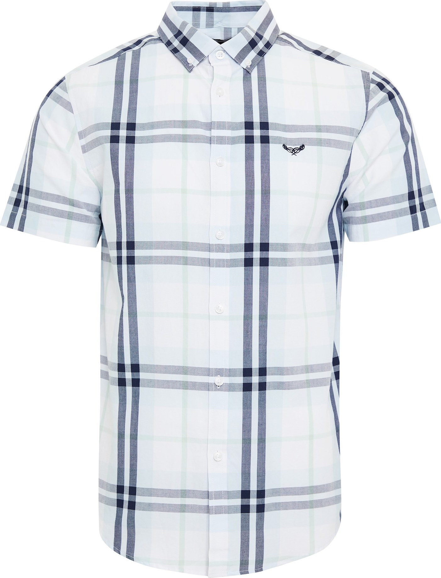 Threadbare Košile 'Marcello' marine modrá / světlemodrá / bílá