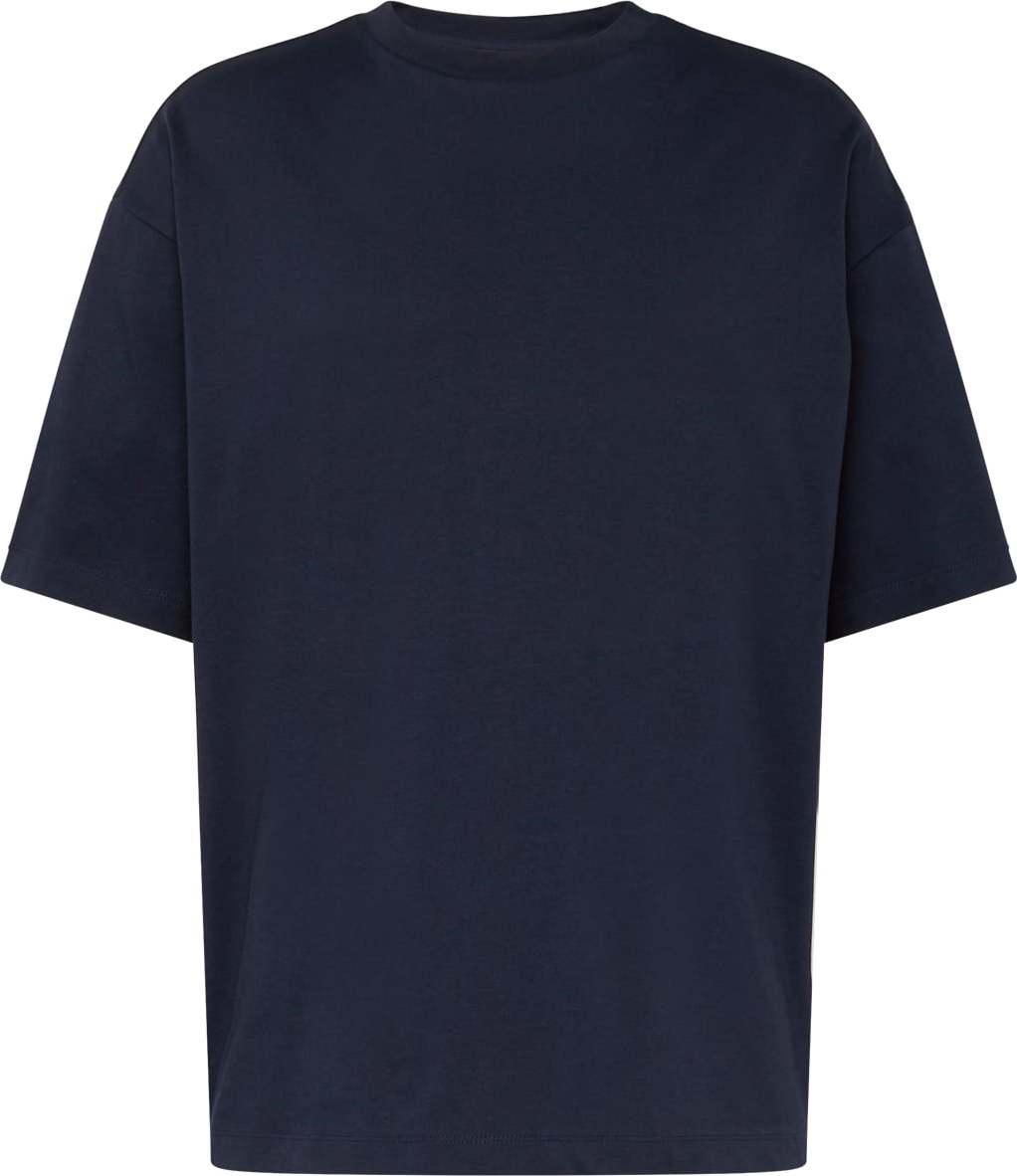 TOM TAILOR DENIM Tričko tmavě modrá / bílá