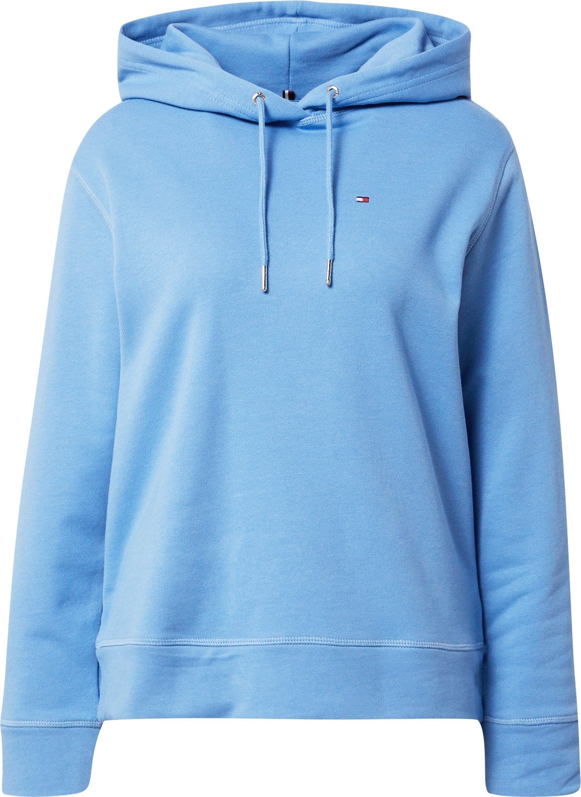 TOMMY HILFIGER Mikina námořnická modř / kouřově modrá / ohnivá červená / bílá