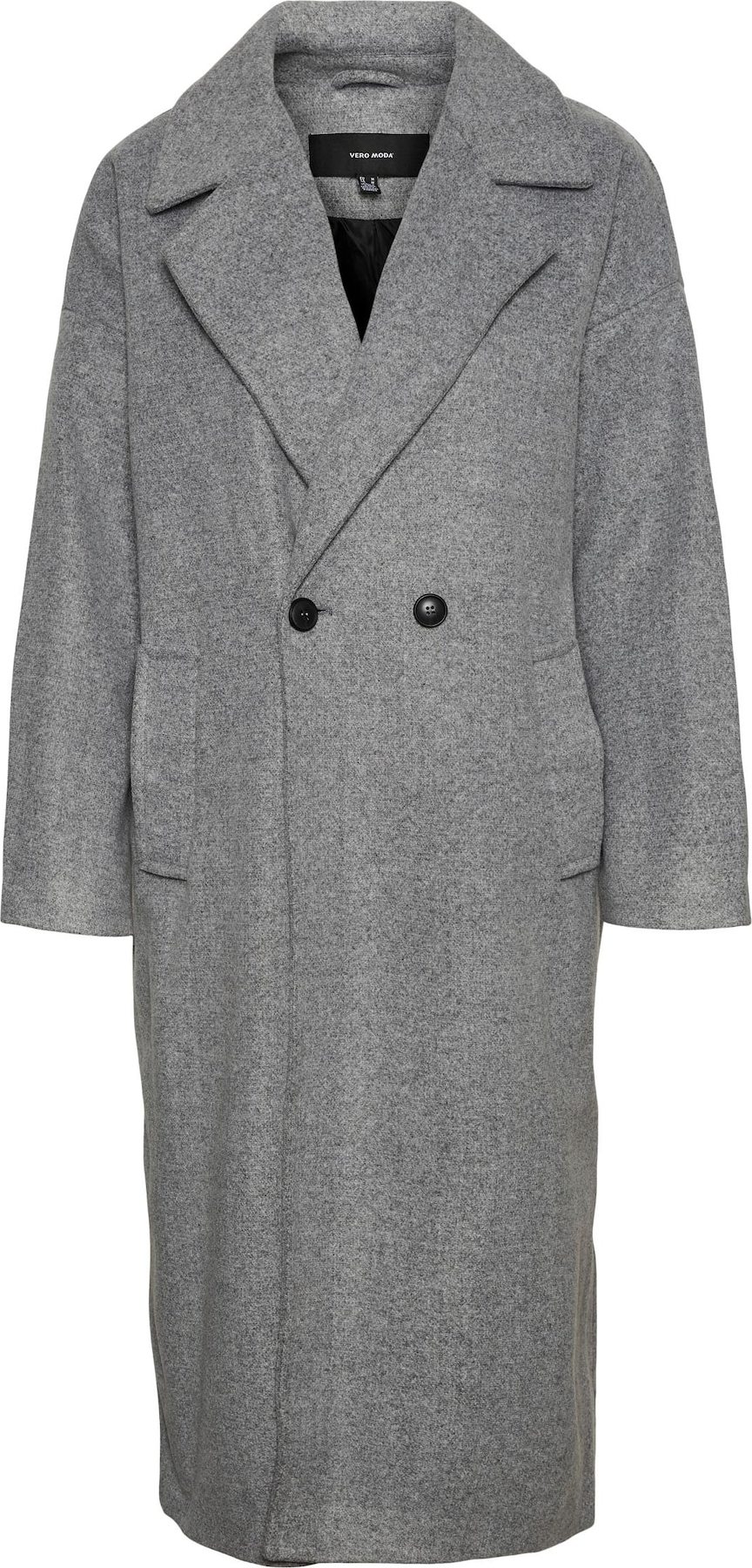 Vero Moda Curve Přechodný kabát 'Spencer' šedý melír