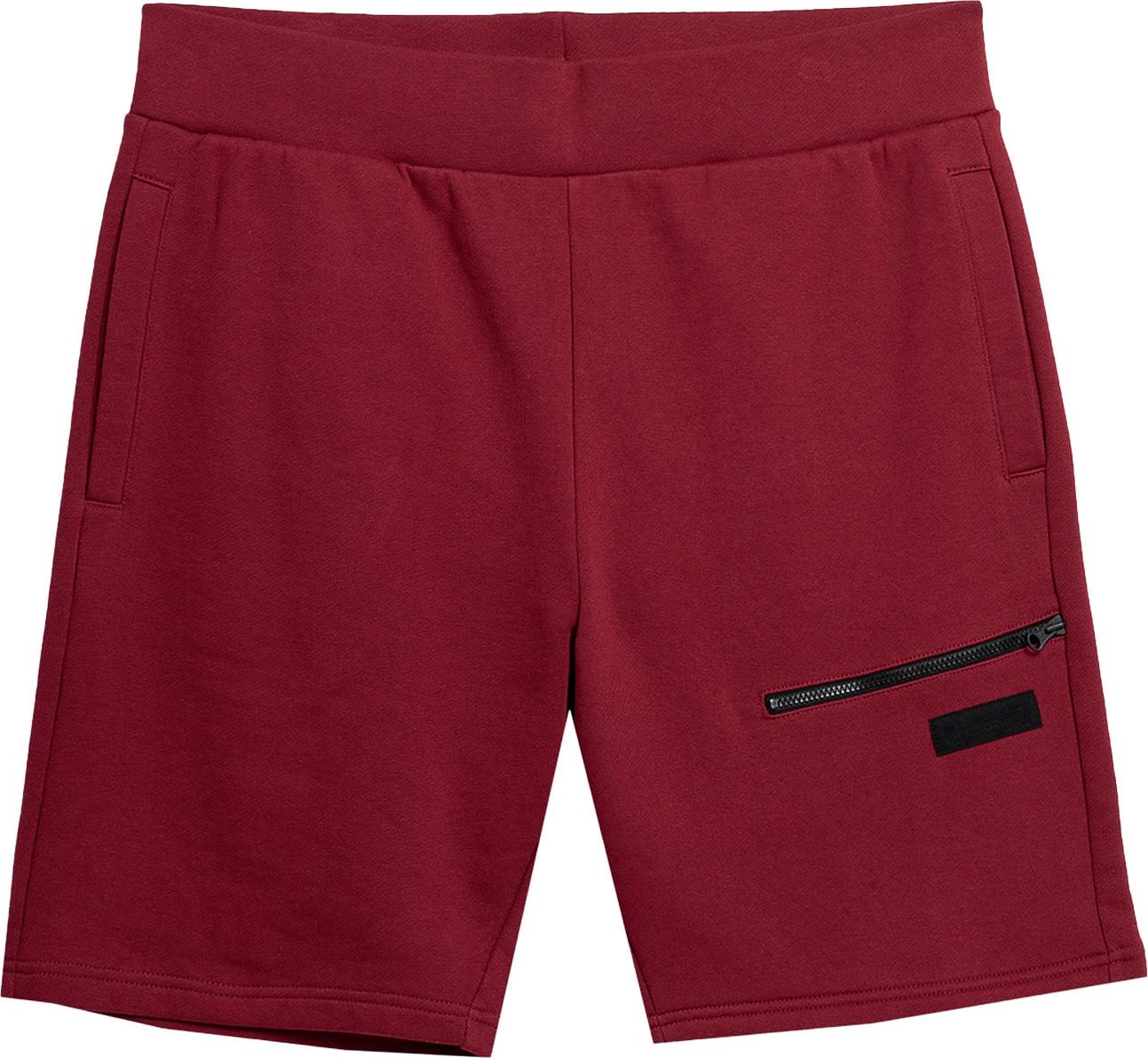 4F Sportovní kalhoty tmavě červená / černá