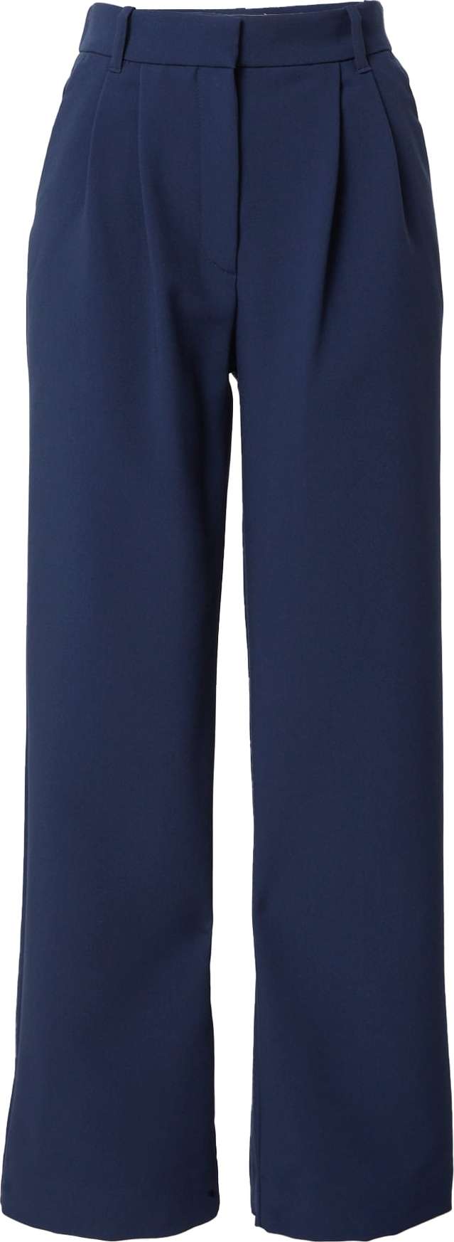 Abercrombie & Fitch Kalhoty se sklady v pase námořnická modř