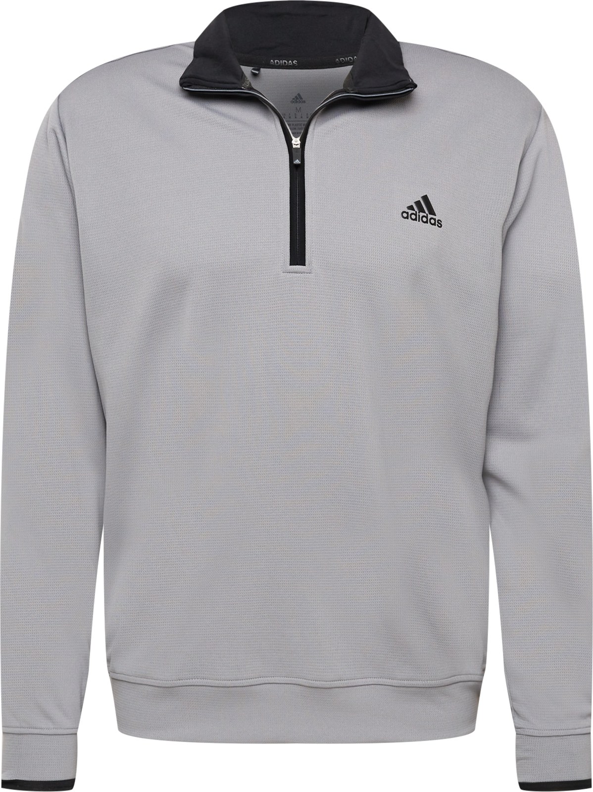 ADIDAS GOLF Sportovní svetr světle šedá / černá