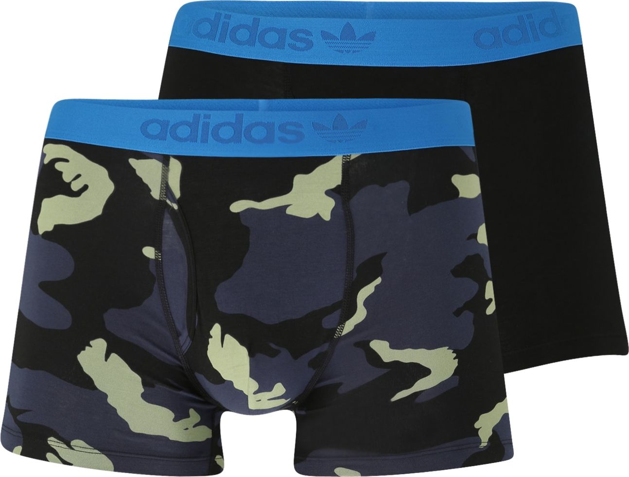 ADIDAS ORIGINALS Boxerky nebeská modř / tmavě šedá / světle zelená / černá