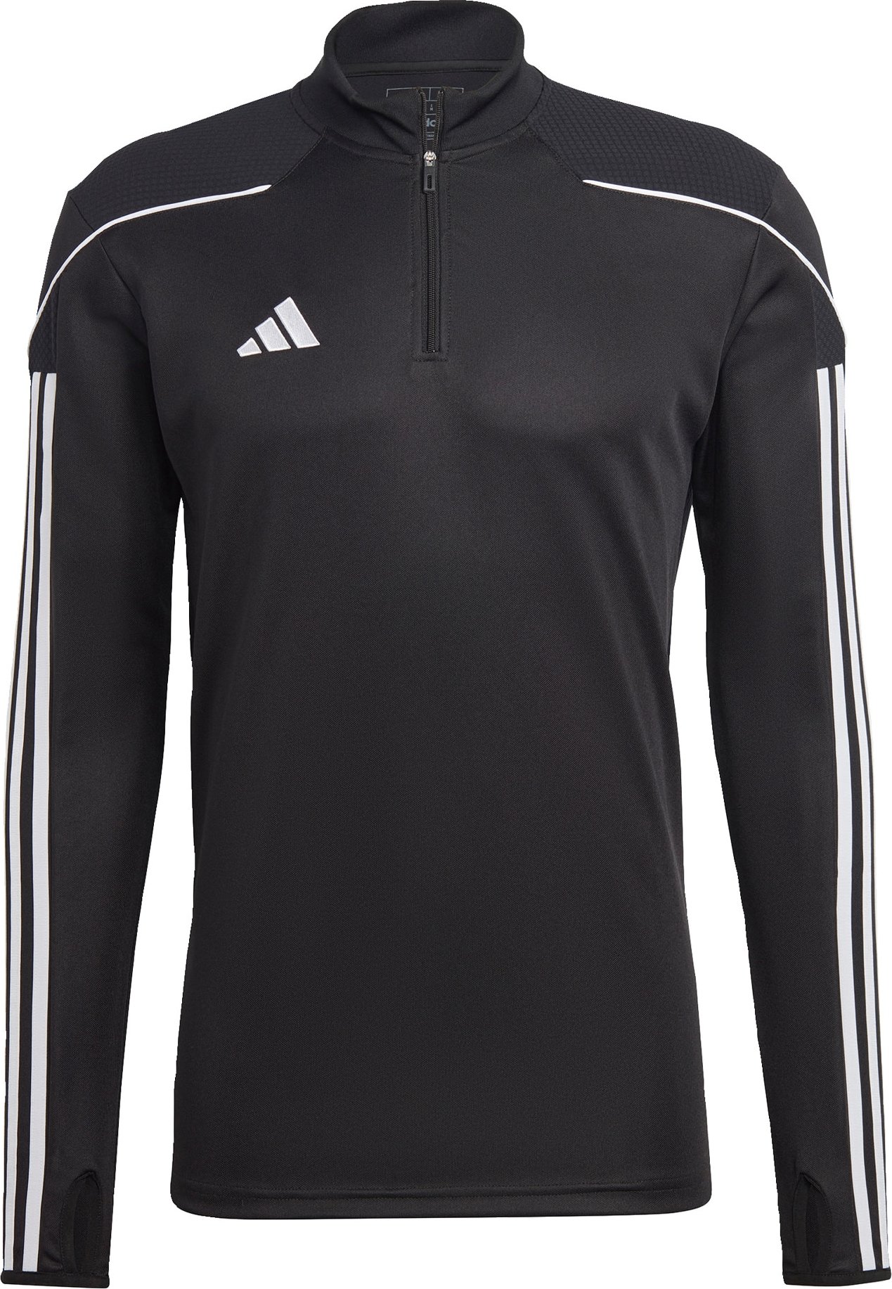 ADIDAS PERFORMANCE Sportovní mikina černá / bílá
