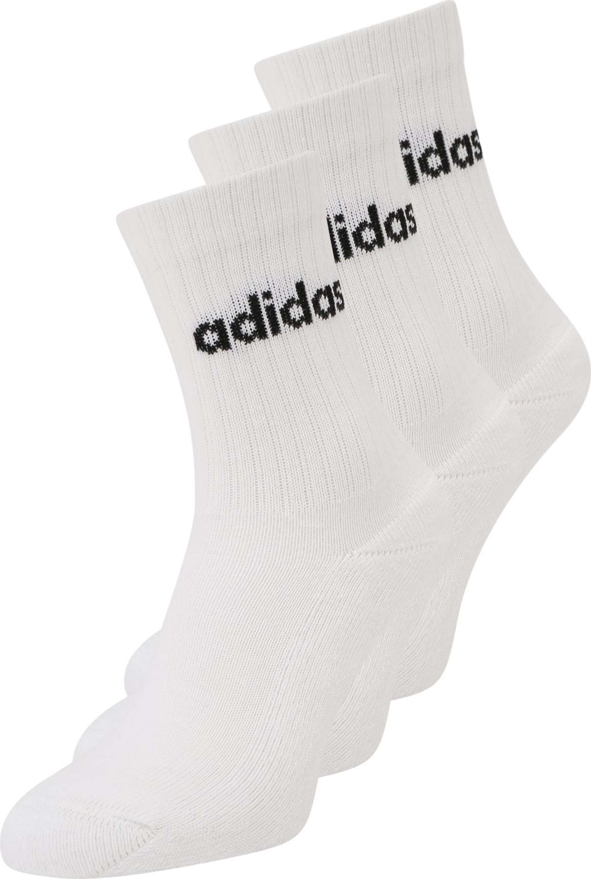 ADIDAS PERFORMANCE Sportovní ponožky černá / bílá