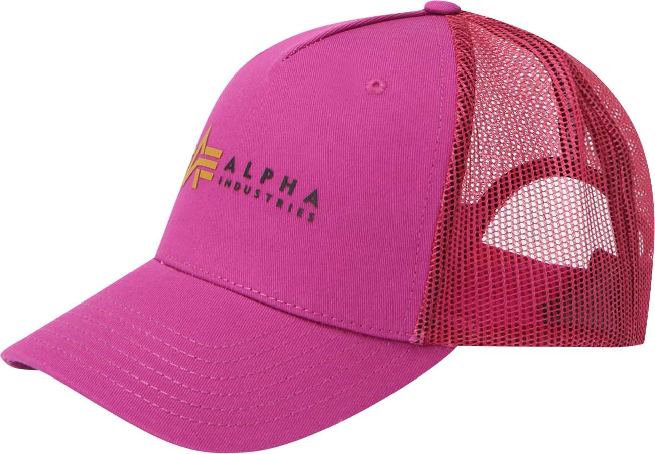 ALPHA INDUSTRIES Kšiltovka hořčicová / magenta / černá