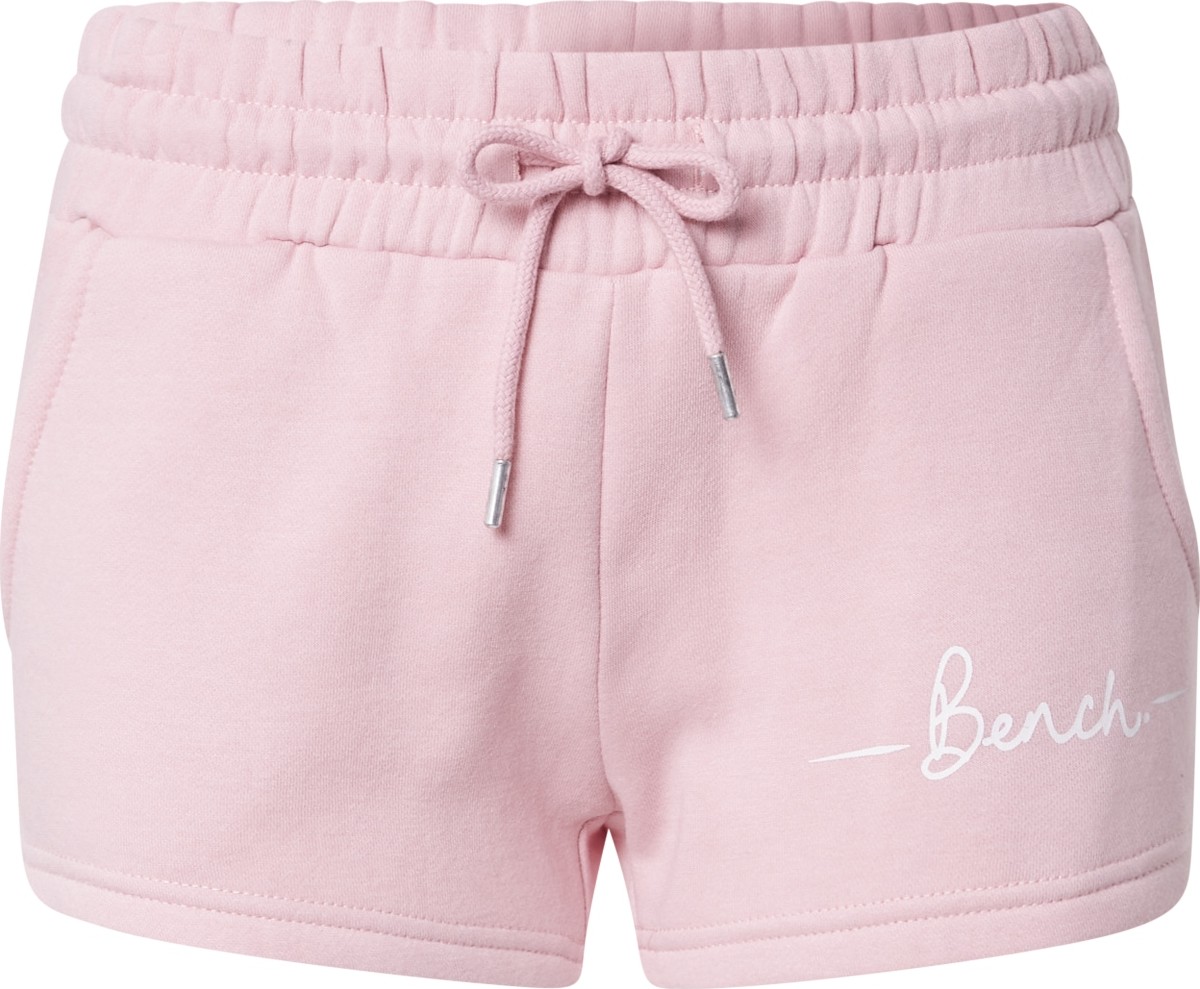 BENCH Kalhoty 'NOVA' pink / bílá