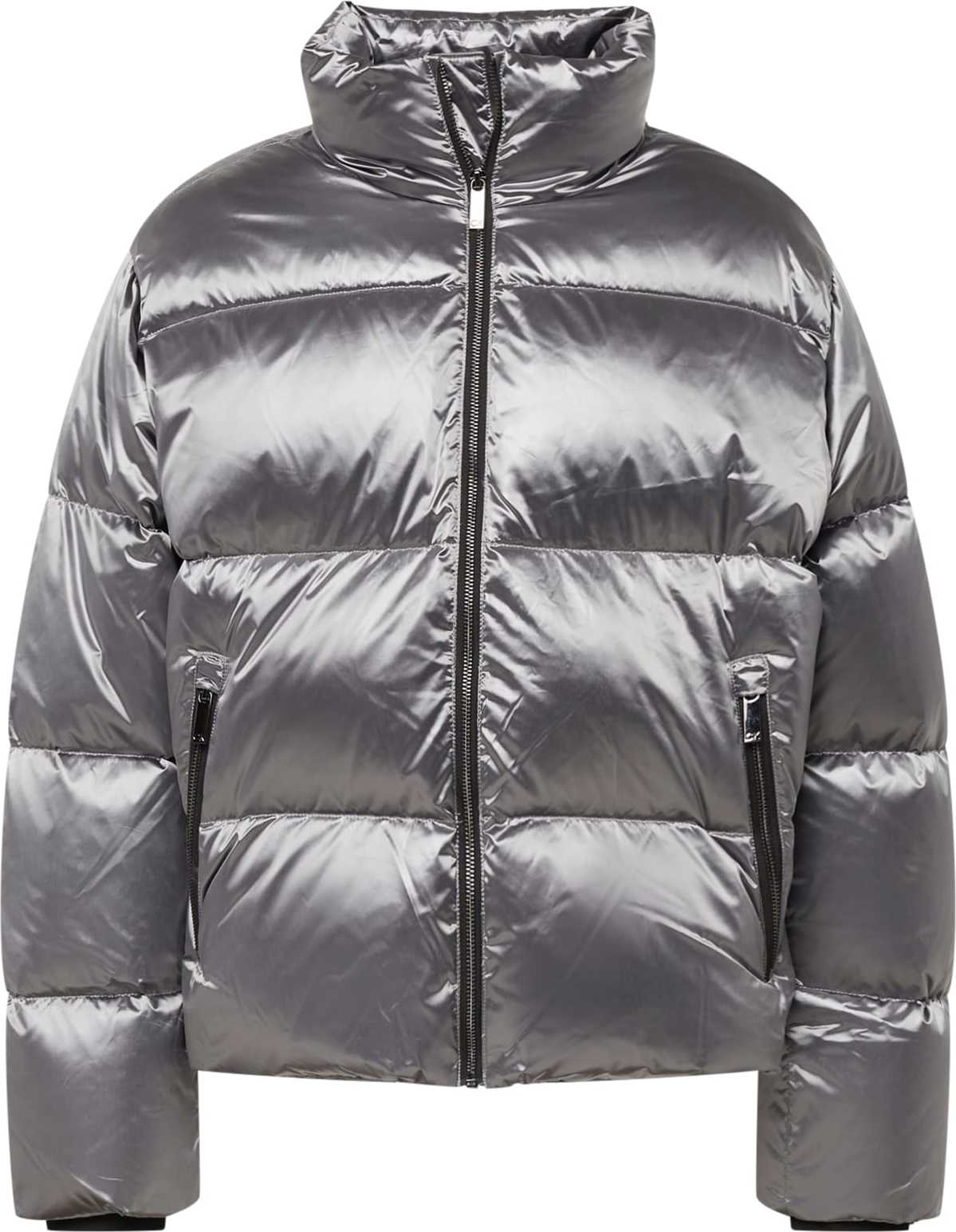 Calvin Klein Zimní bunda stříbrná
