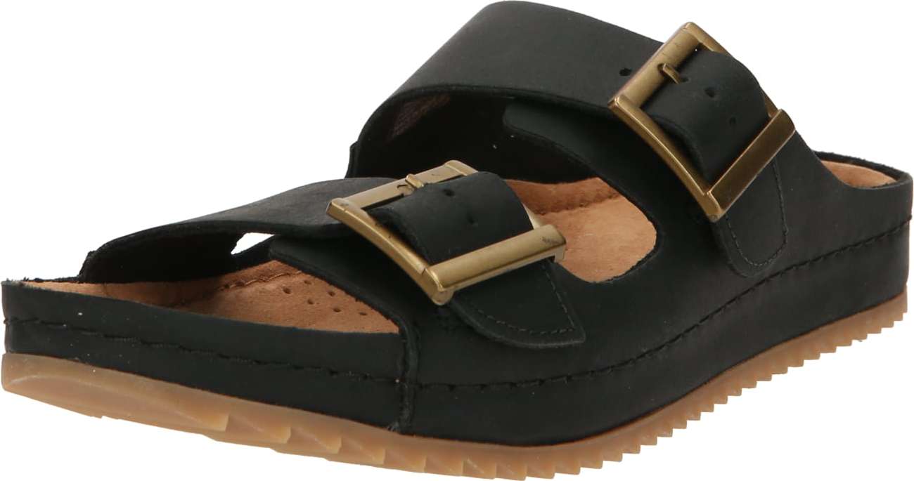CLARKS Pantofle 'Brookleigh Sun' černá