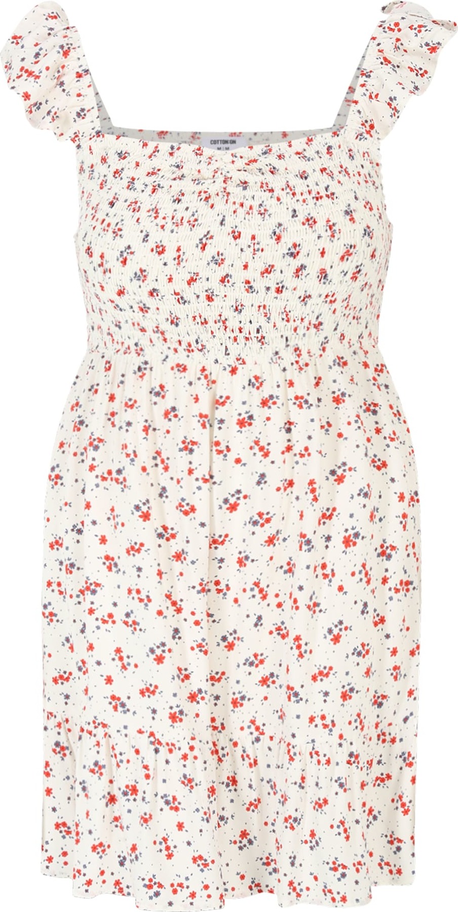 Cotton On Petite Letní šaty 'Morgan' chladná modrá / červená / bílá