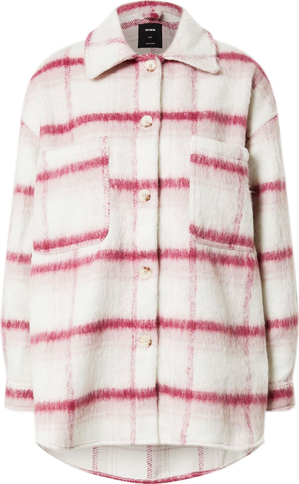 Cotton On Přechodná bunda růžová / pitaya / bílá