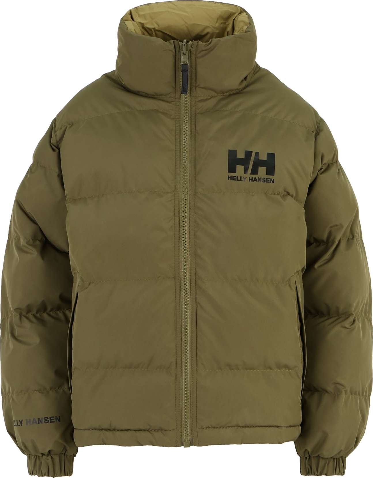 HELLY HANSEN Zimní bunda khaki / černá