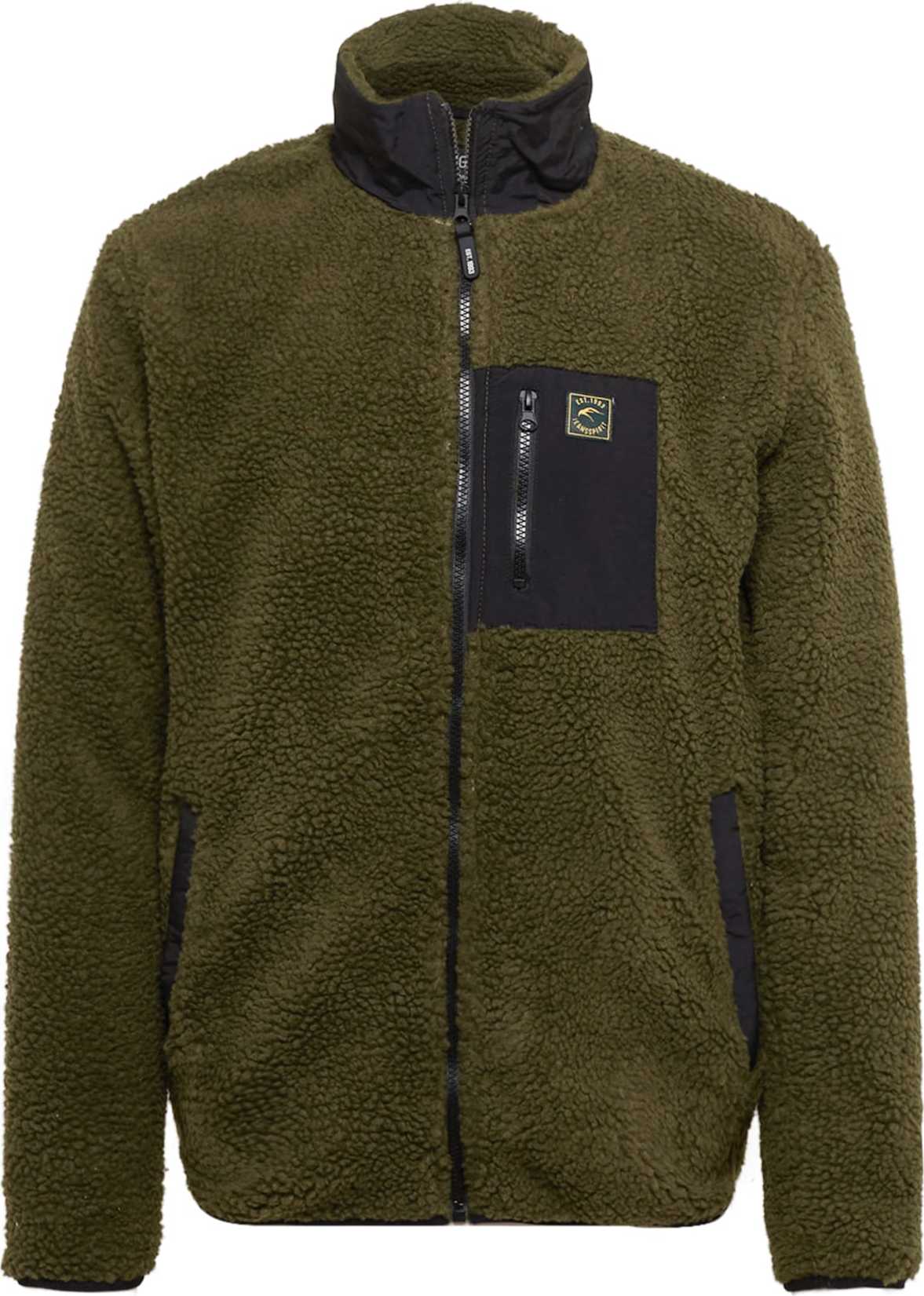 INDICODE JEANS Fleecová mikina 'Burke' olivová