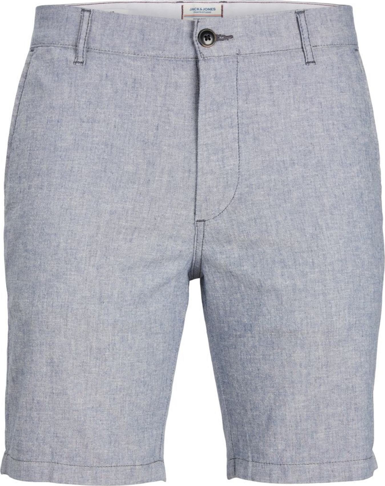 Jack & Jones Plus Chino kalhoty 'Dave' šedý melír