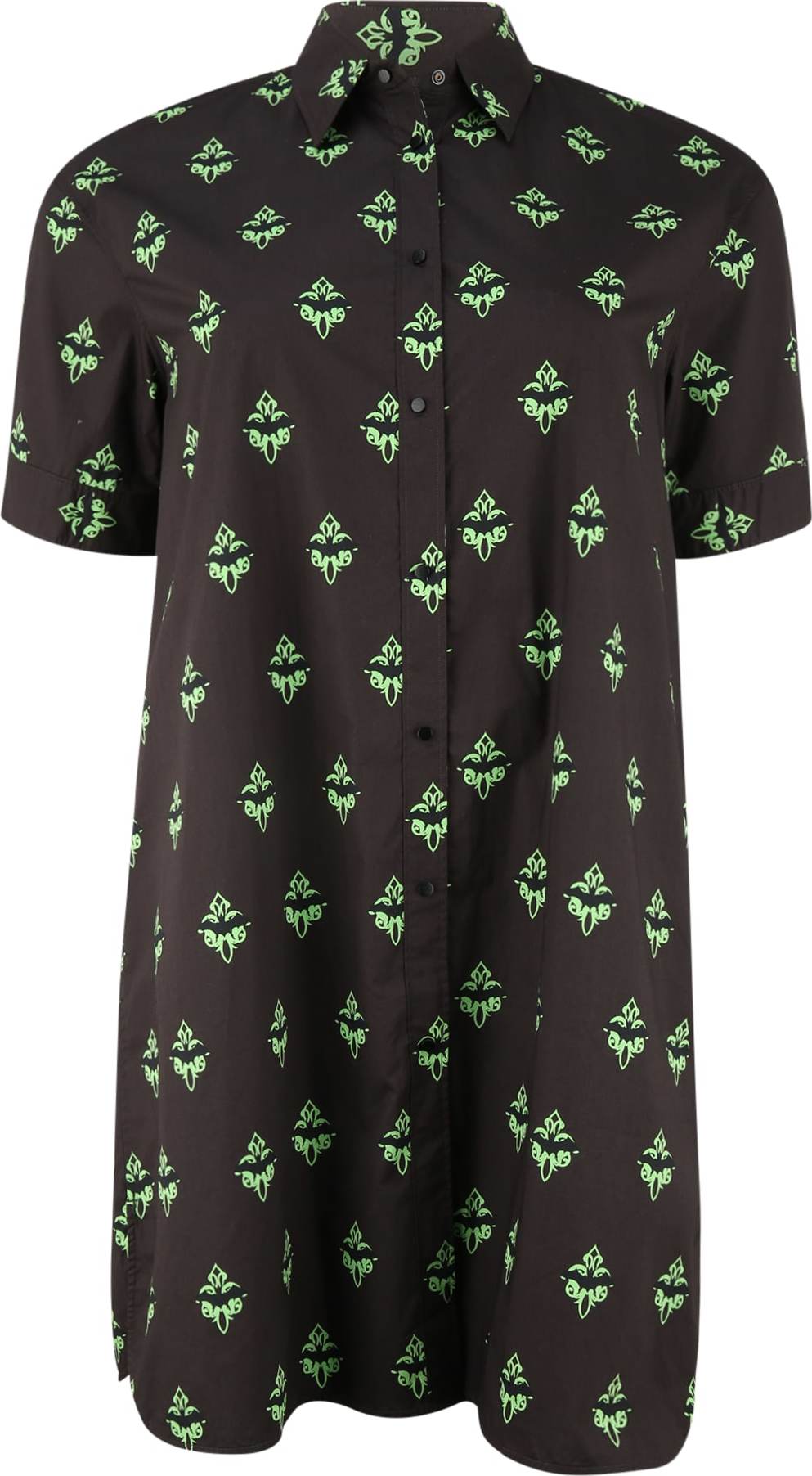 JNBY Košilové šaty kiwi / tmavě zelená