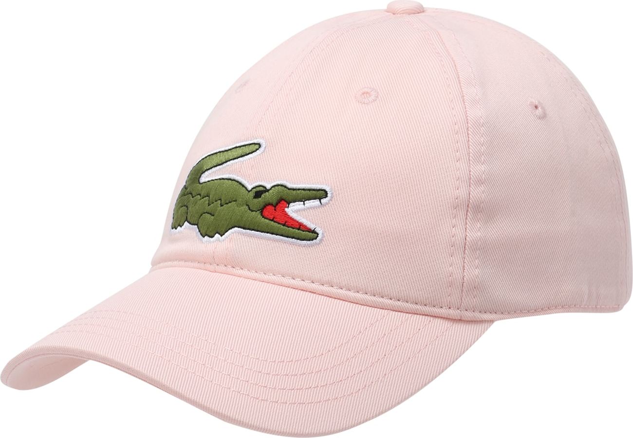 LACOSTE Čepice zelená / růžová / červená