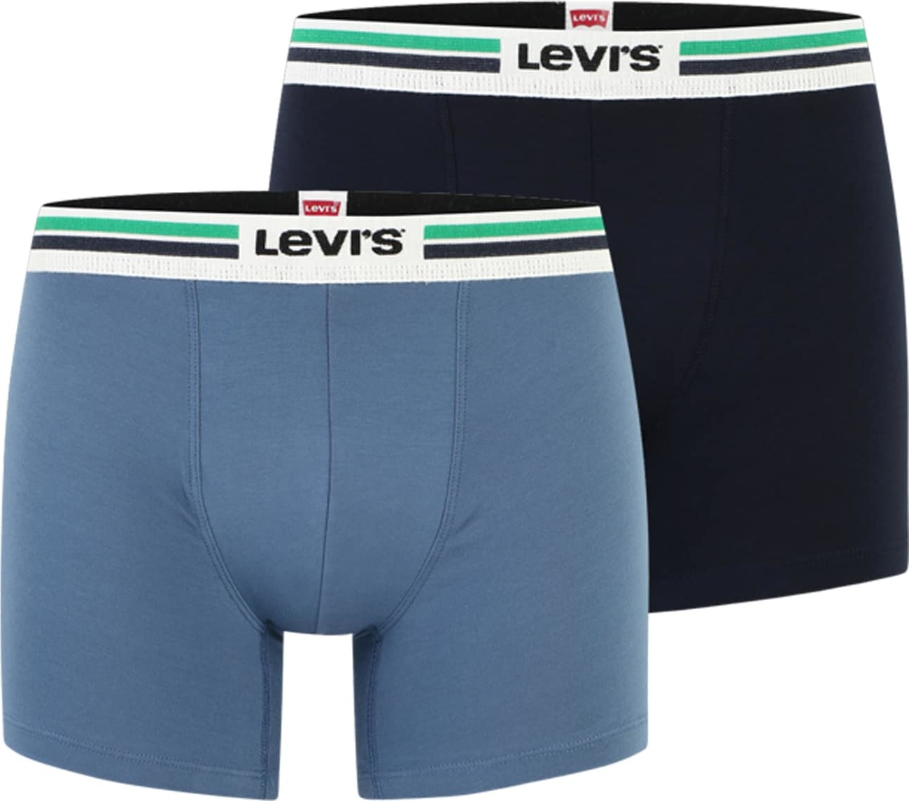 LEVI'S Boxerky námořnická modř / světlemodrá / trávově zelená / bílá