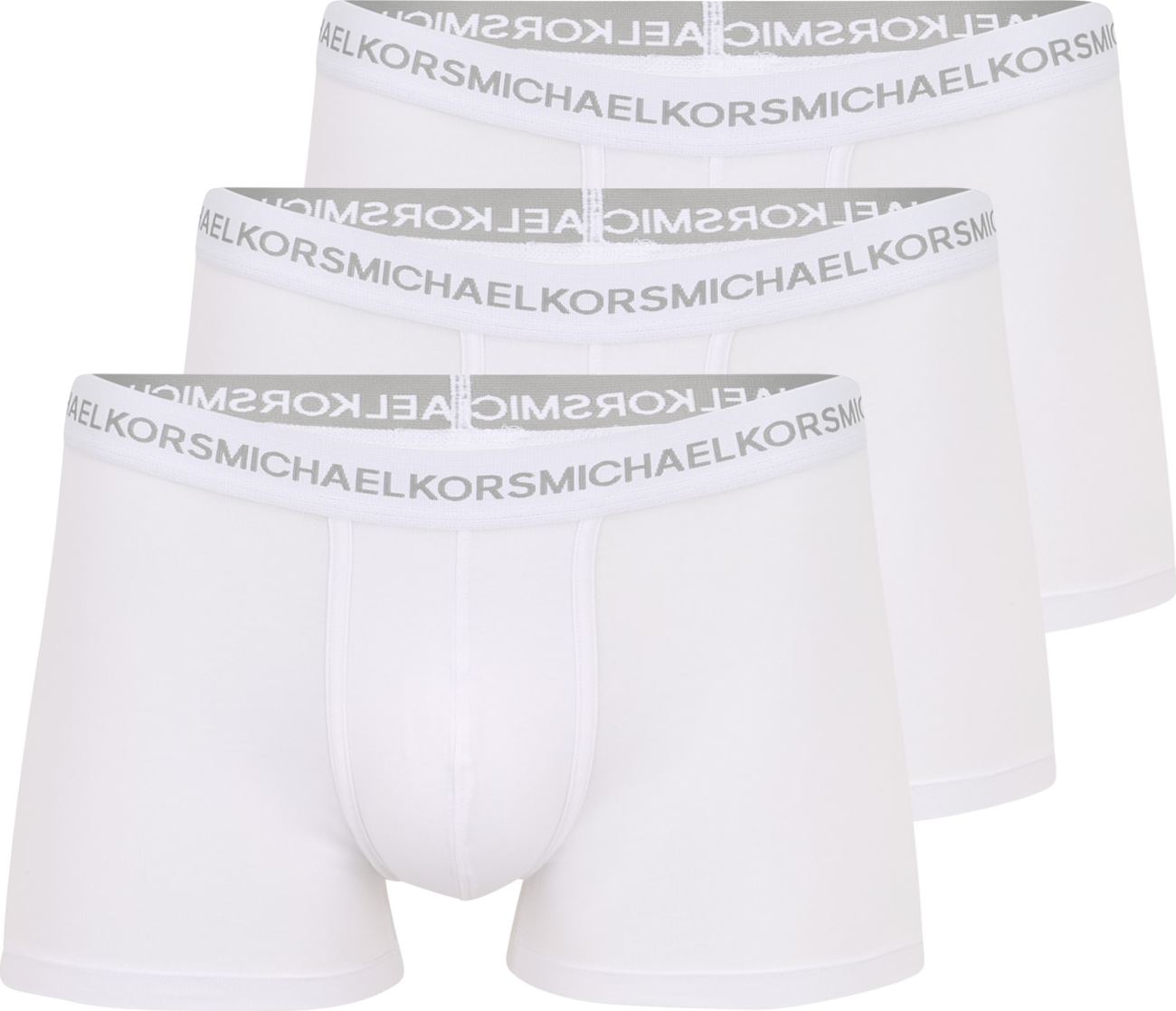Michael Kors Boxerky šedobéžová / bílá
