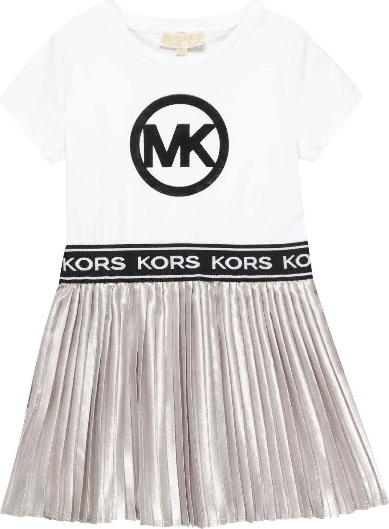 Michael Kors Kids Šaty černá / stříbrná / bílá