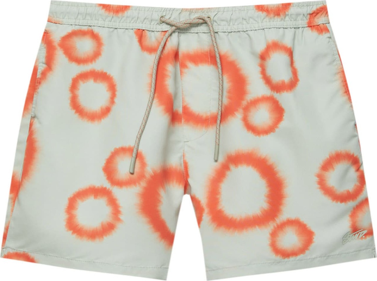 Pull&Bear Plavecké šortky světle šedá / oranžová