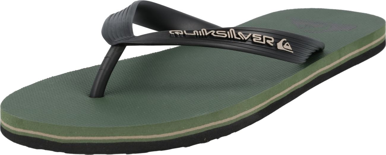 QUIKSILVER Žabky 'Molokai' jedle / bílá