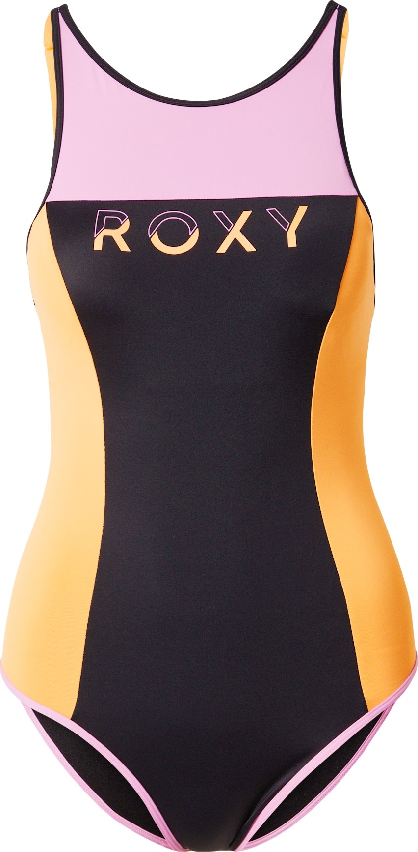 ROXY Sportovní plavky antracitová / oranžová / růžová