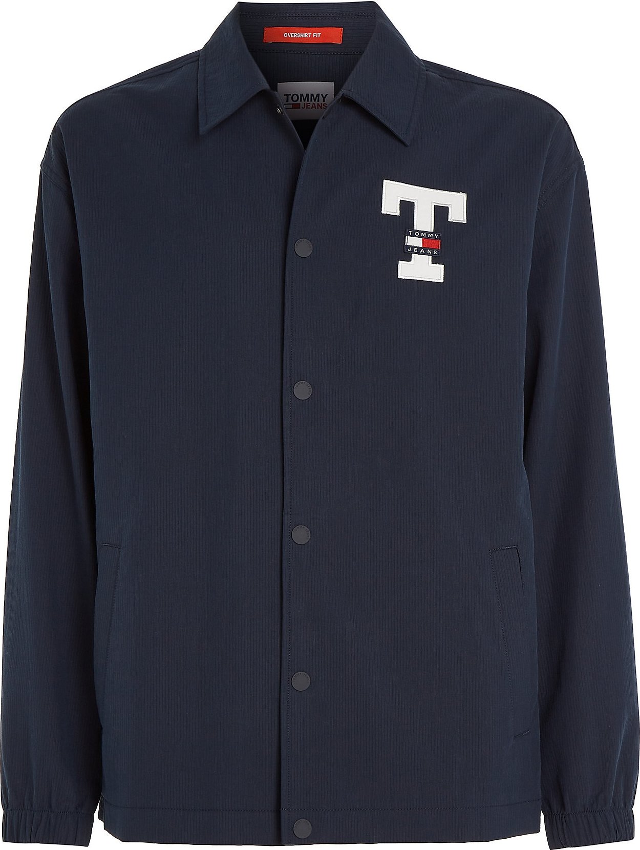 Tommy Jeans Přechodná bunda námořnická modř / červená / přírodní bílá
