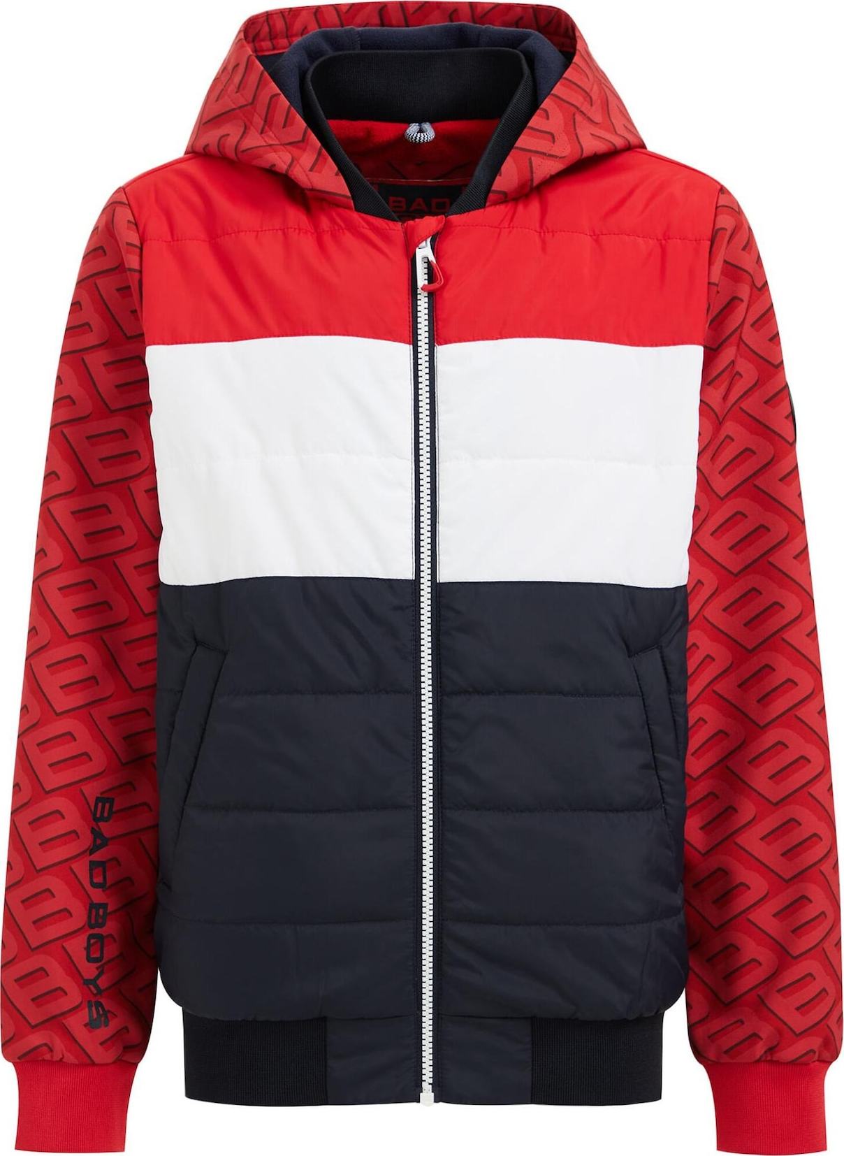 WE Fashion Přechodná bunda námořnická modř / červená / bílá