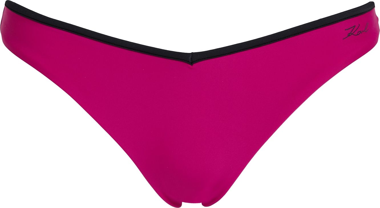 Karl Lagerfeld Spodní díl plavek pink / černá