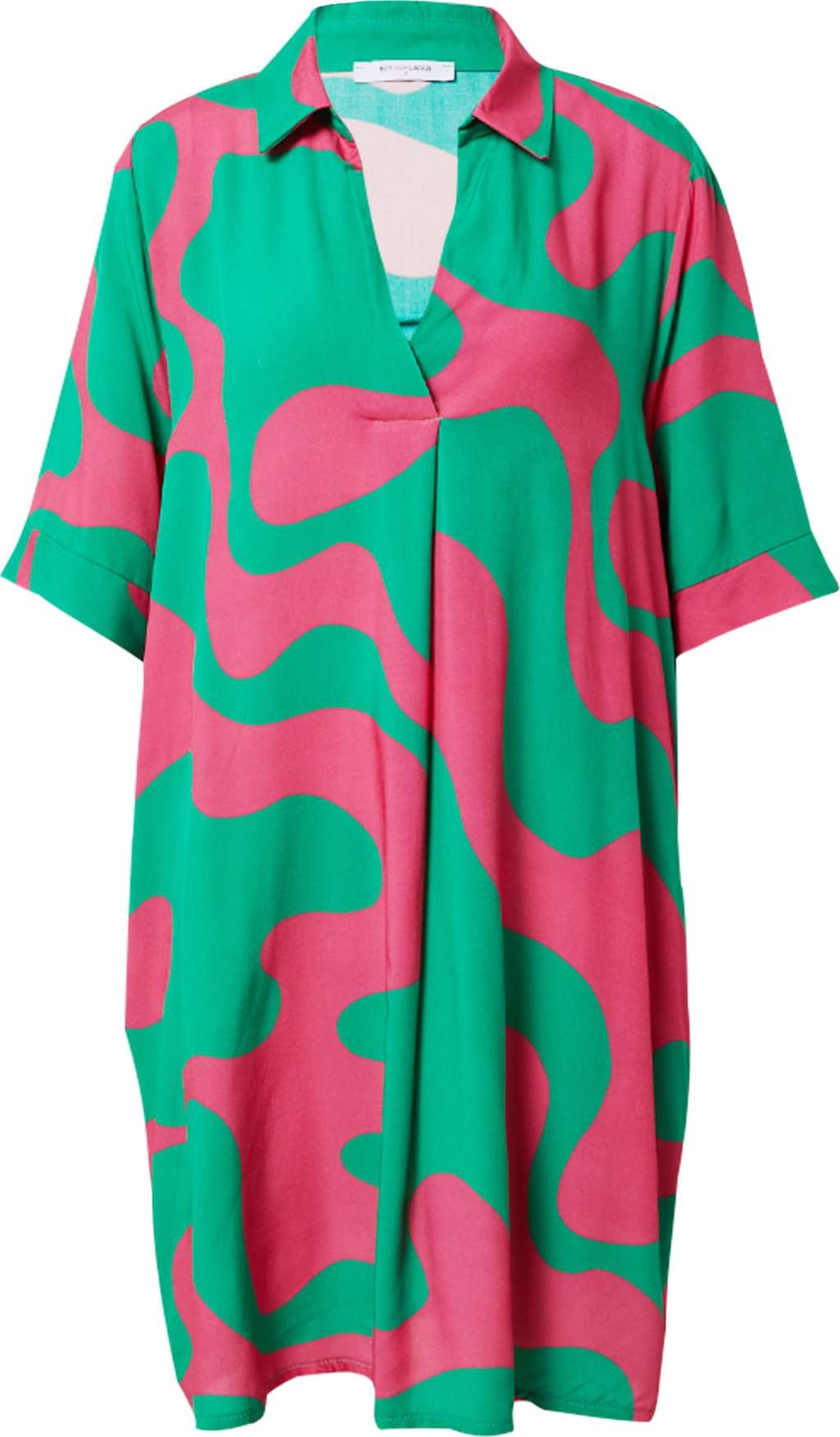 Key Largo Košilové šaty zelená / pink