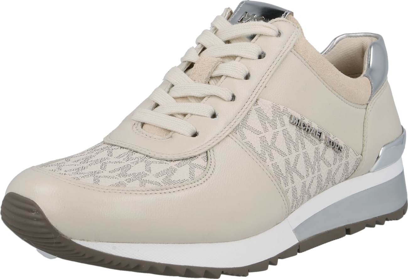 MICHAEL Michael Kors Tenisky 'Allie' světle béžová / šedá / stříbrná / offwhite