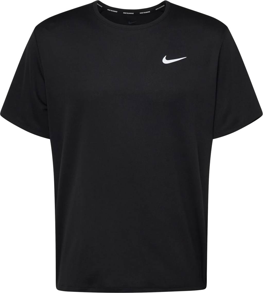 NIKE Funkční tričko černá / bílá