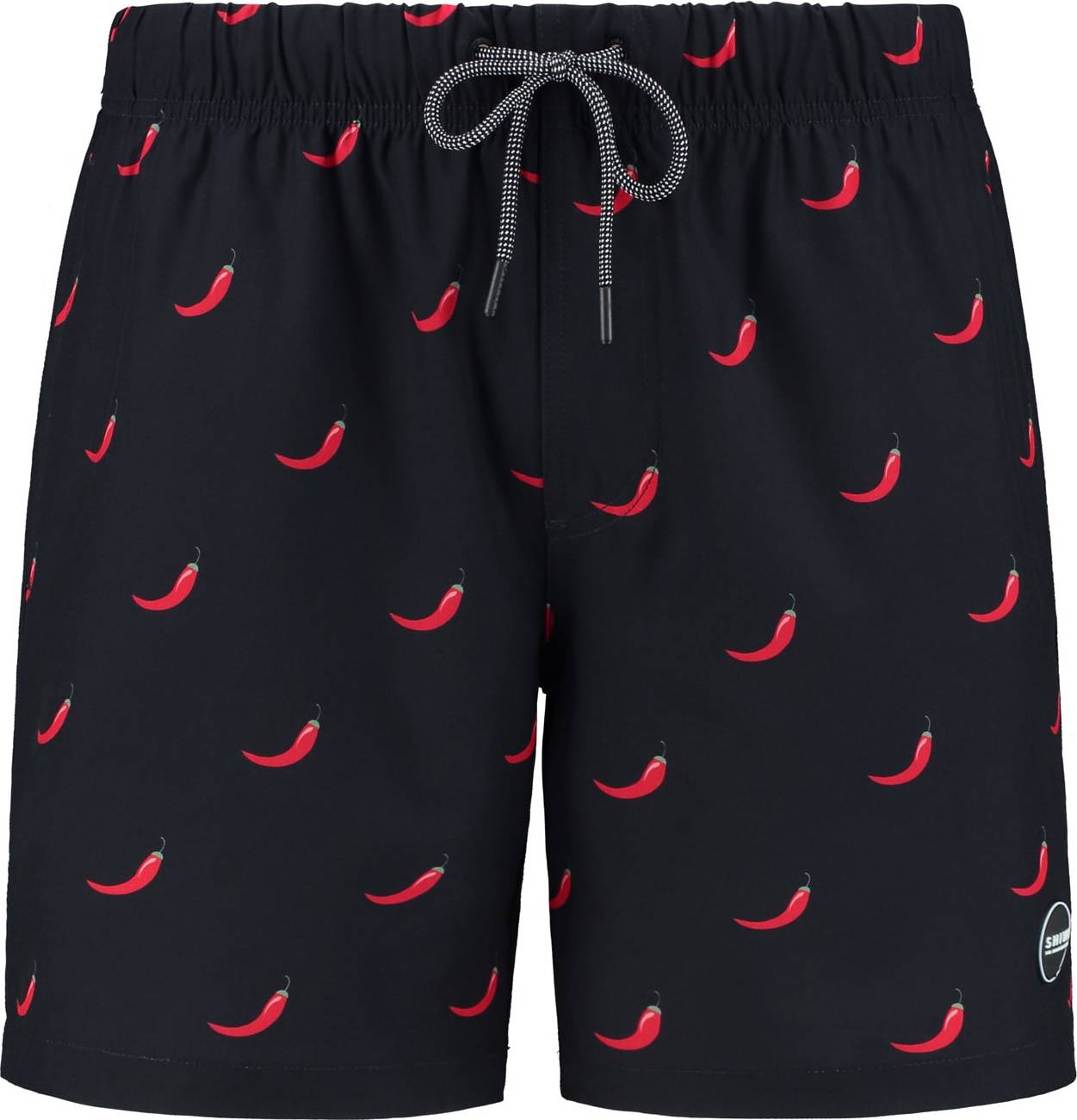 Shiwi Plavecké šortky 'chili pepper 4-way stretch' červená / černá / bílá