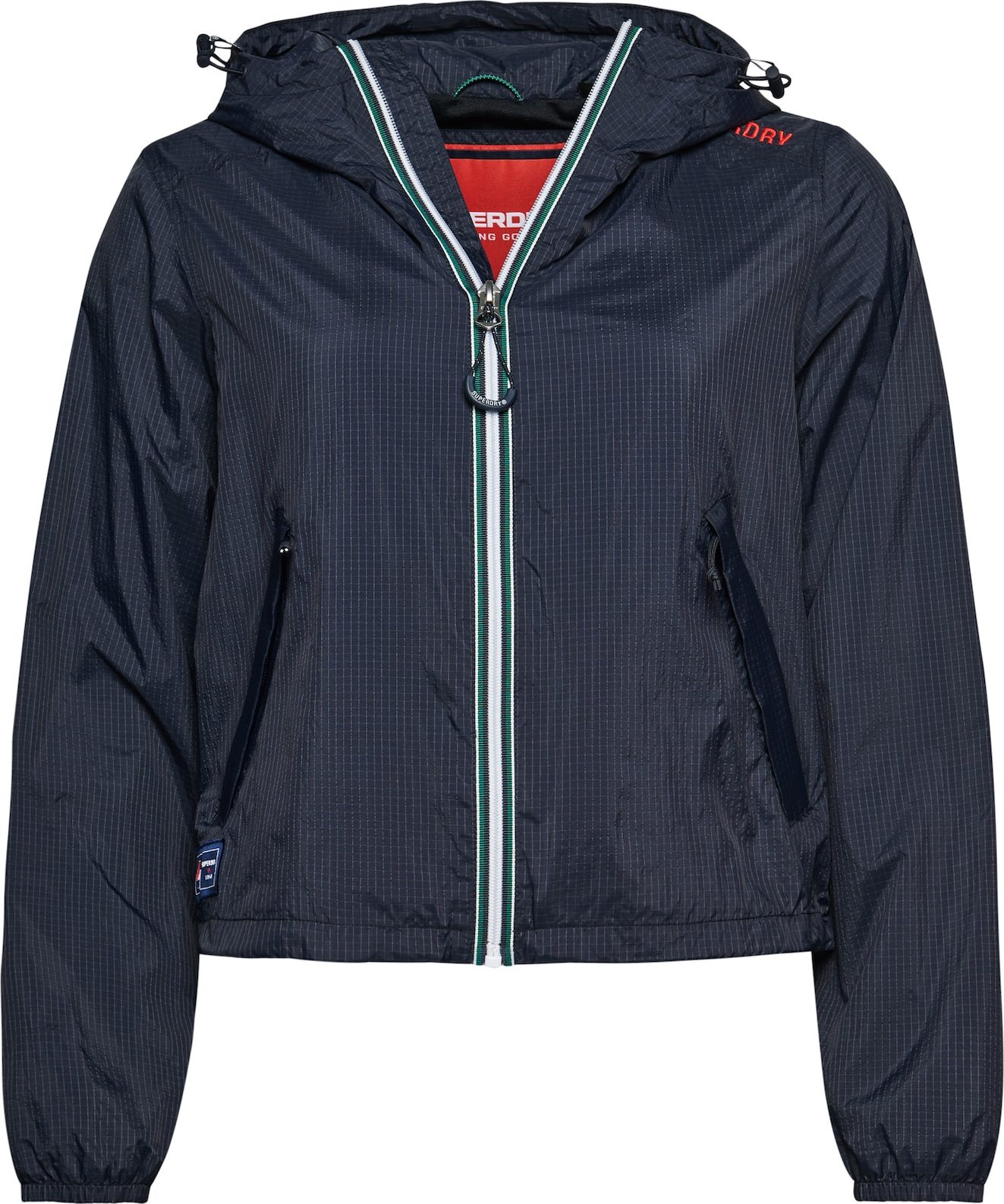 Superdry Přechodná bunda námořnická modř / červená / bílá