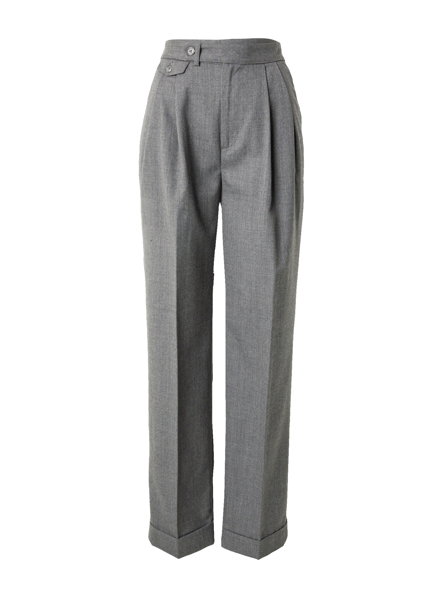 Kalhoty se sklady v pase 'TUMELO' Lauren Ralph Lauren tmavě šedá