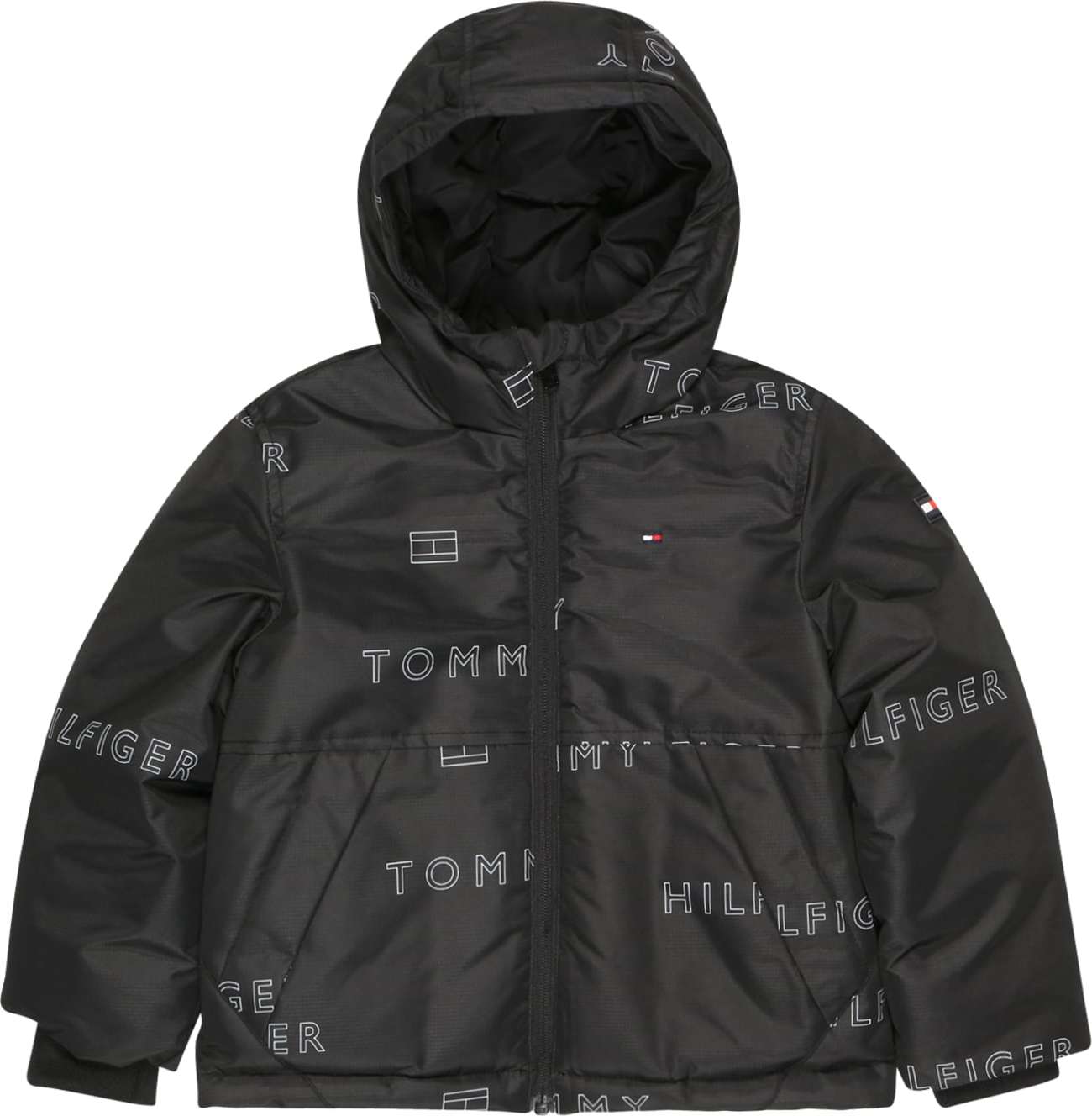 Přechodná bunda Tommy Hilfiger námořnická modř / červená / černá / bílá