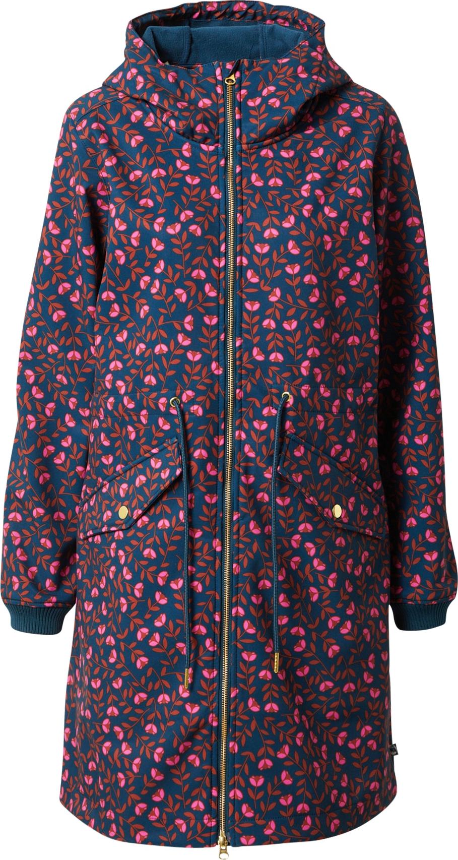 Přechodný kabát 'Marianne' Danefae námořnická modř / světle růžová / ohnivá červená