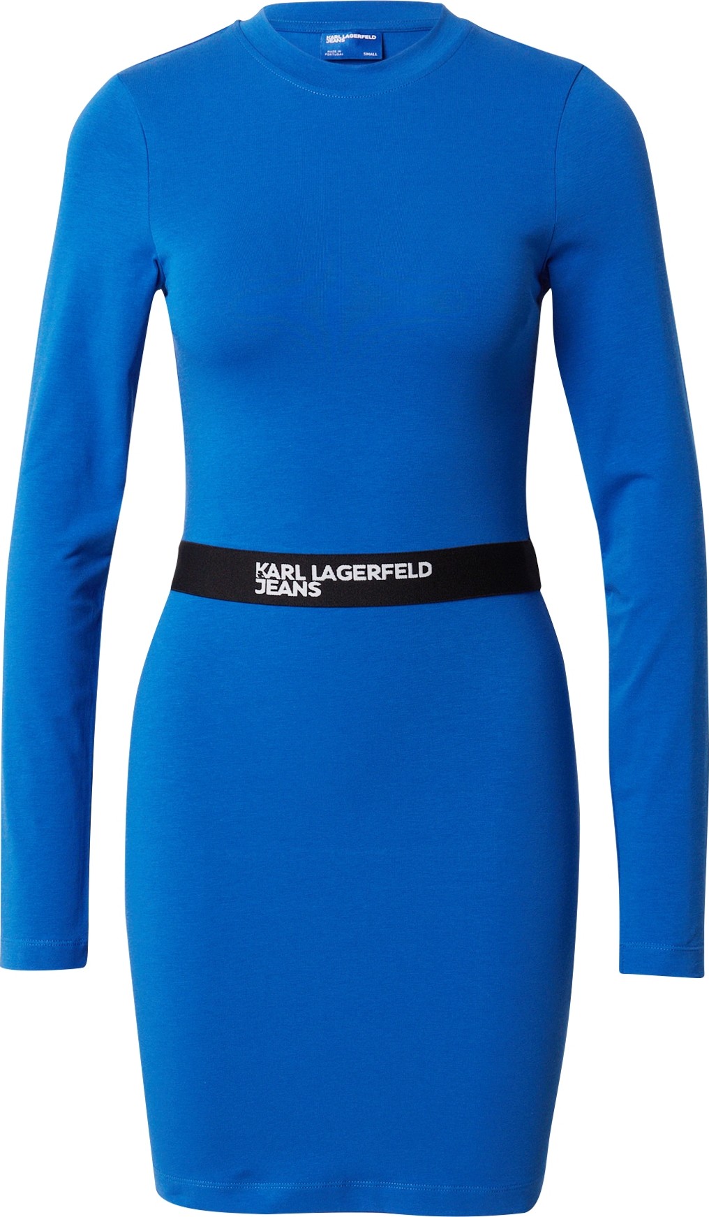 Šaty KARL LAGERFELD JEANS královská modrá / černá / bílá
