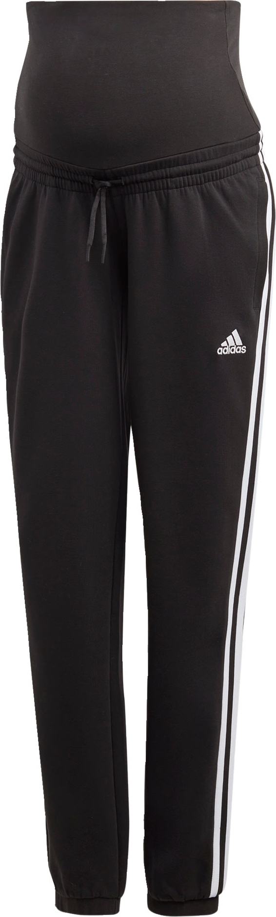 Sportovní kalhoty ADIDAS SPORTSWEAR černá / bílá