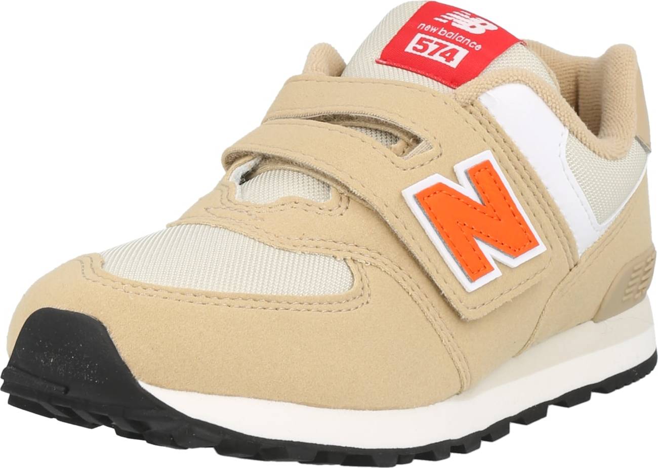 Tenisky '574' New Balance tmavě béžová / oranžová / bílá